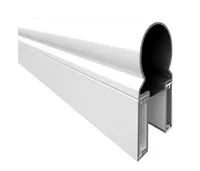Image of a rounded variation of aluminum handrail profile available for purchase at Aurora Exteriors Chatham